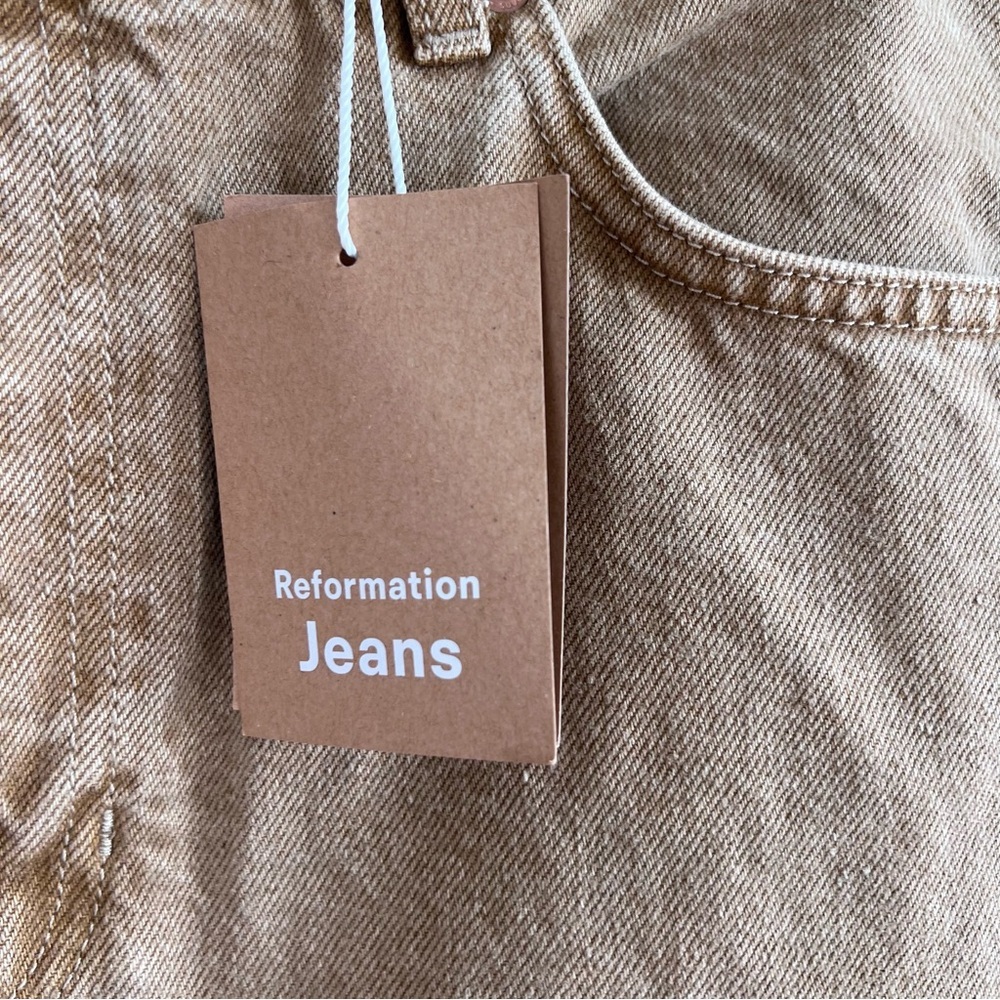 Reformation Tan Denim Skirt - Picture 5 of 15